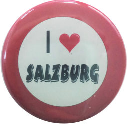 I love Salzburg Button rot - zum Schließen ins Bild klicken